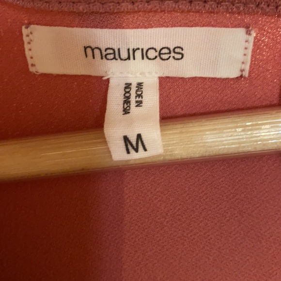 maurices pink v-neck a-line fit & flare dress M - Picture 7 of 12